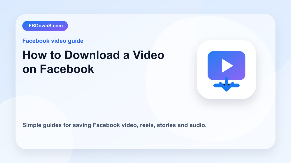 How to Download a Video on Facebook feature image