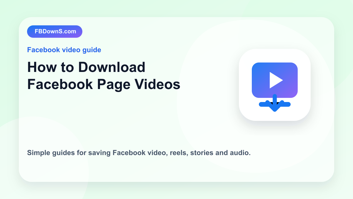 How to Download Facebook Page Videos feature image