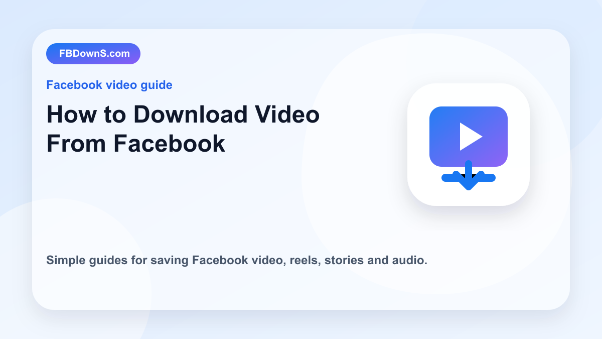 How to Download Video From Facebook feature image
